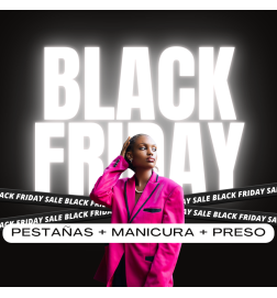 Ofertas Black Extensiones de Pestañas (Primera vez) + Manicura + Presoterapia