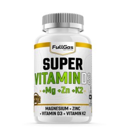 Super Vitamina D3 | Magnesio, Zinc, D3 y K2 | 120 cápsulas | Fullgas