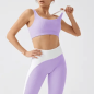 Conjunto canalé lila y blanco - Línea Movimiento Conjunto canalé lila y blanco - Línea Movimiento