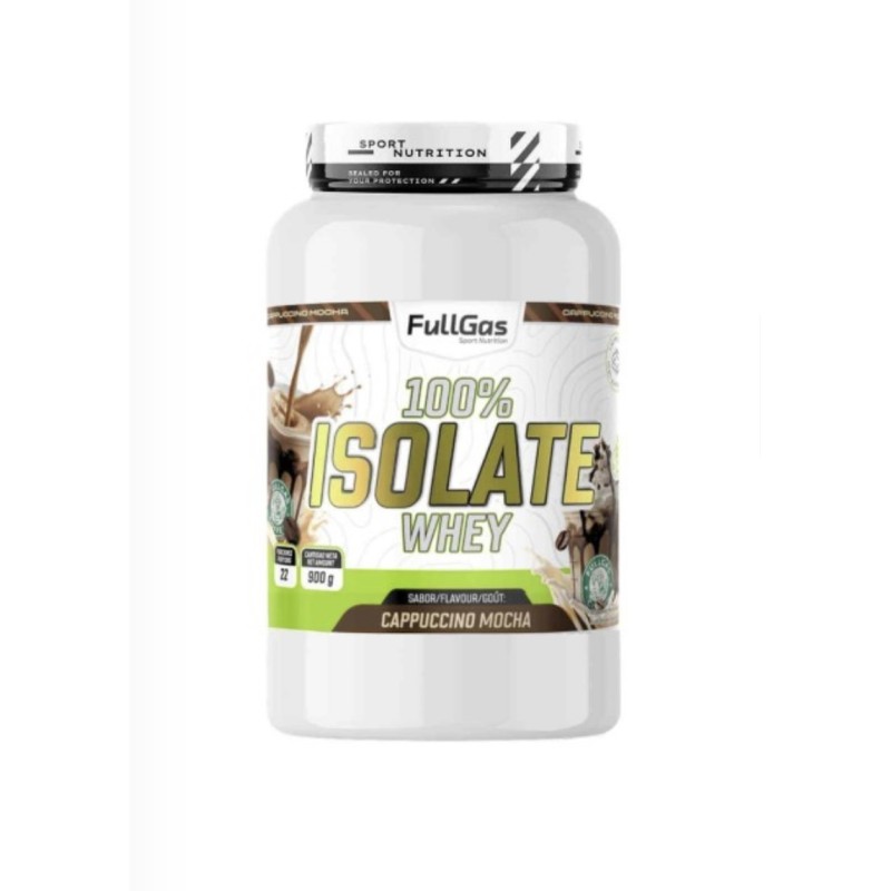 100% Isolate Whey - Proteína aislada sabor doble chocolate - 900 g | Fullgas