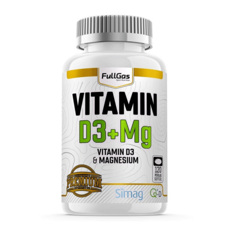 Vitamina D3 + Mg 120 Softgel | Fullgas