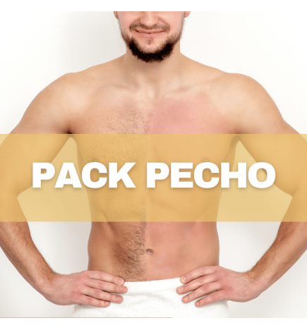 Pack Pecho (Pecho completo + abdomen completo + lumbares + hombros) - Depilación  Láser en Burgos